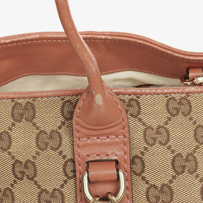 Gucci GG Canvas Heart Bit Tote Bag