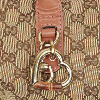 Gucci GG Canvas Heart Bit Tote Bag