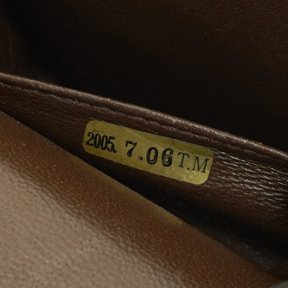 Chanel Vintage Medium Classic Double Flap Tasche aus braunem Jersey mit versilberten Beschlägen