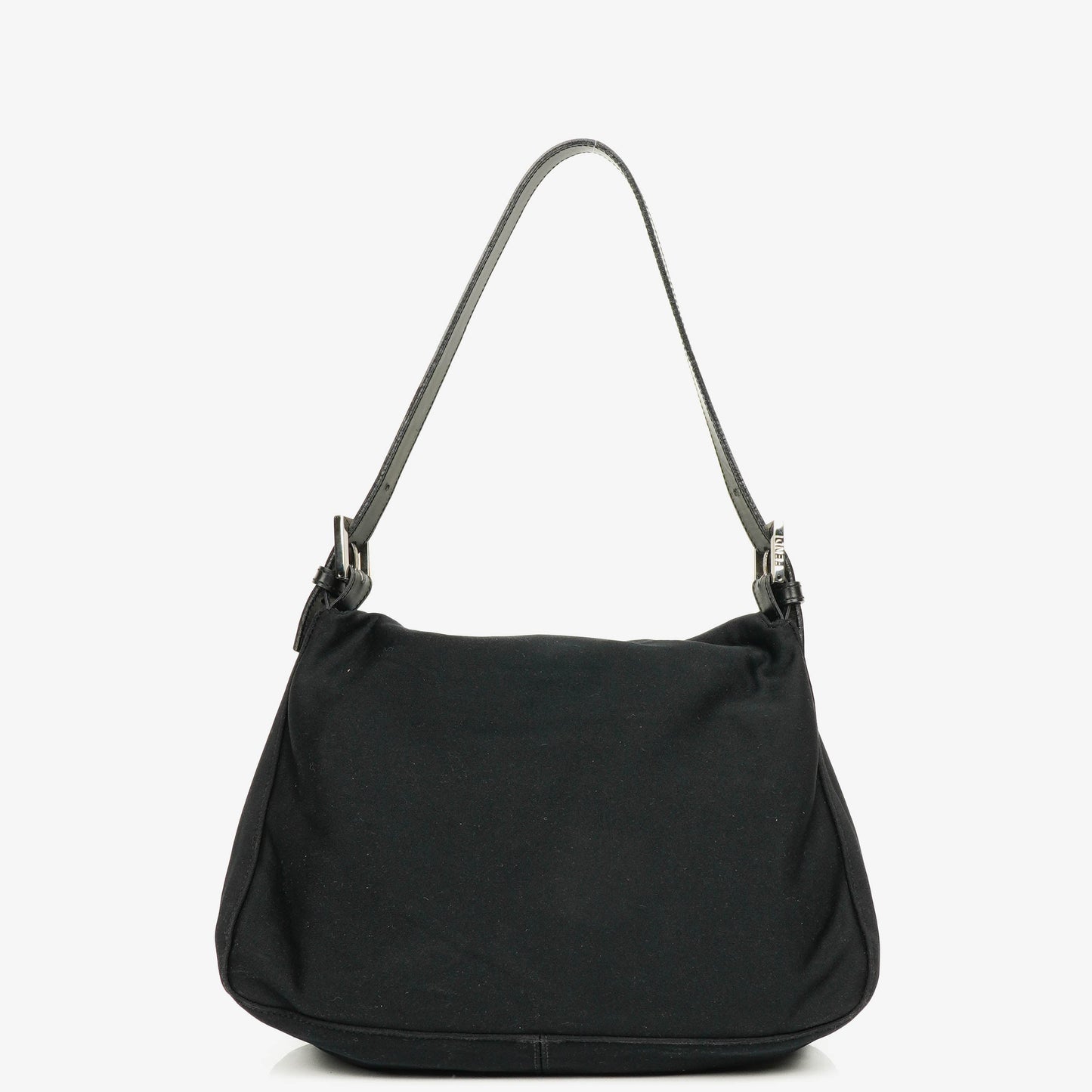 Fendi Mamma Baguette Schultertasche aus schwarzem Neopren