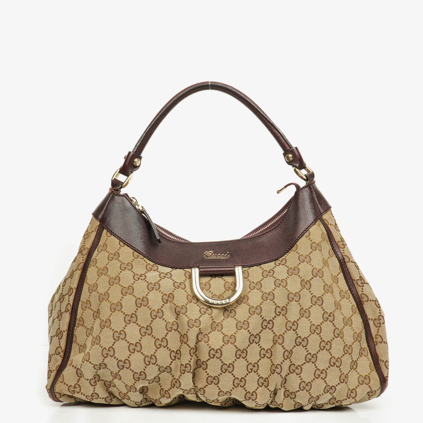 Gucci Abbey D-Ring Hobo Bag aus Monogram Canvas
