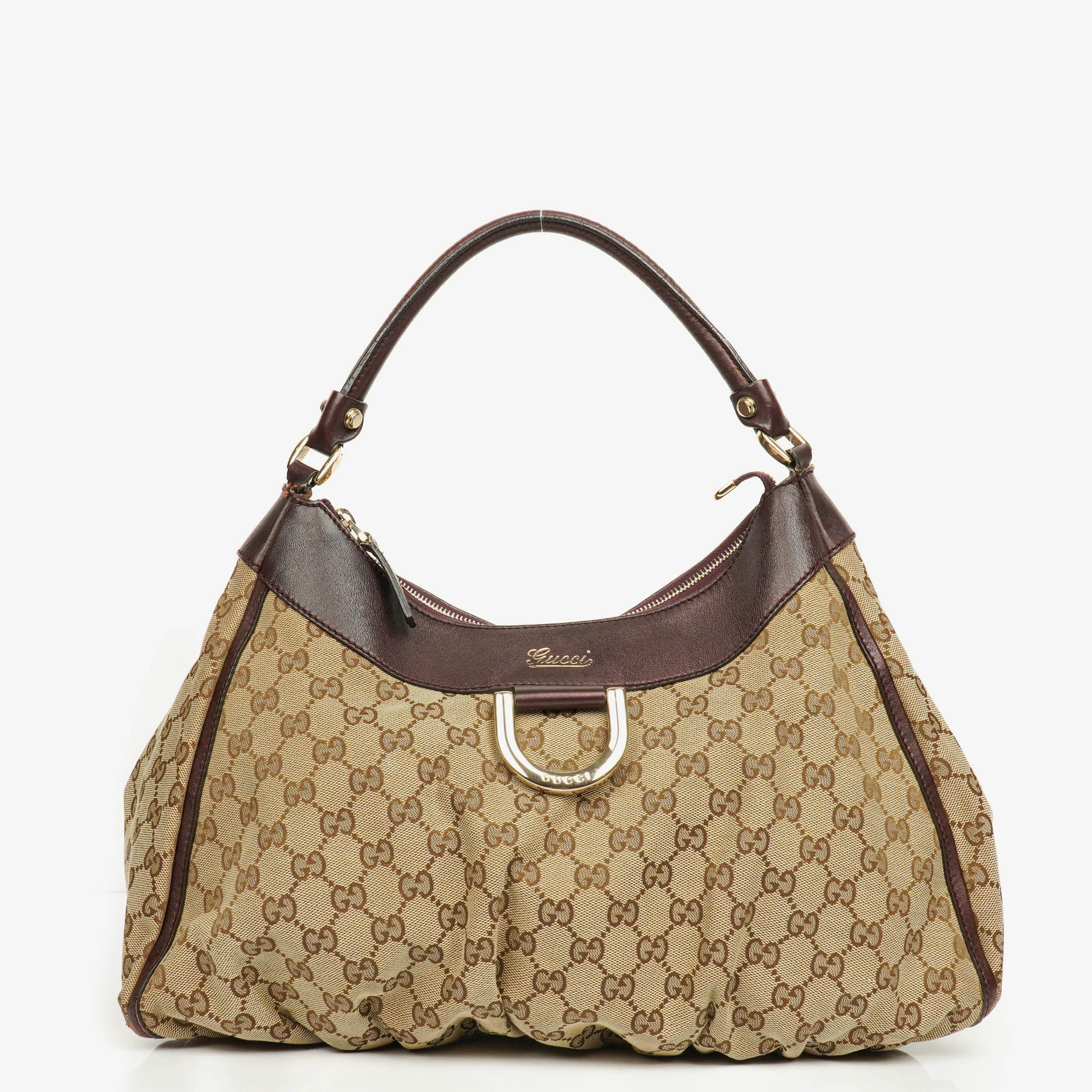Gucci Abbey D-Ring Hobo Bag aus Monogram Canvas