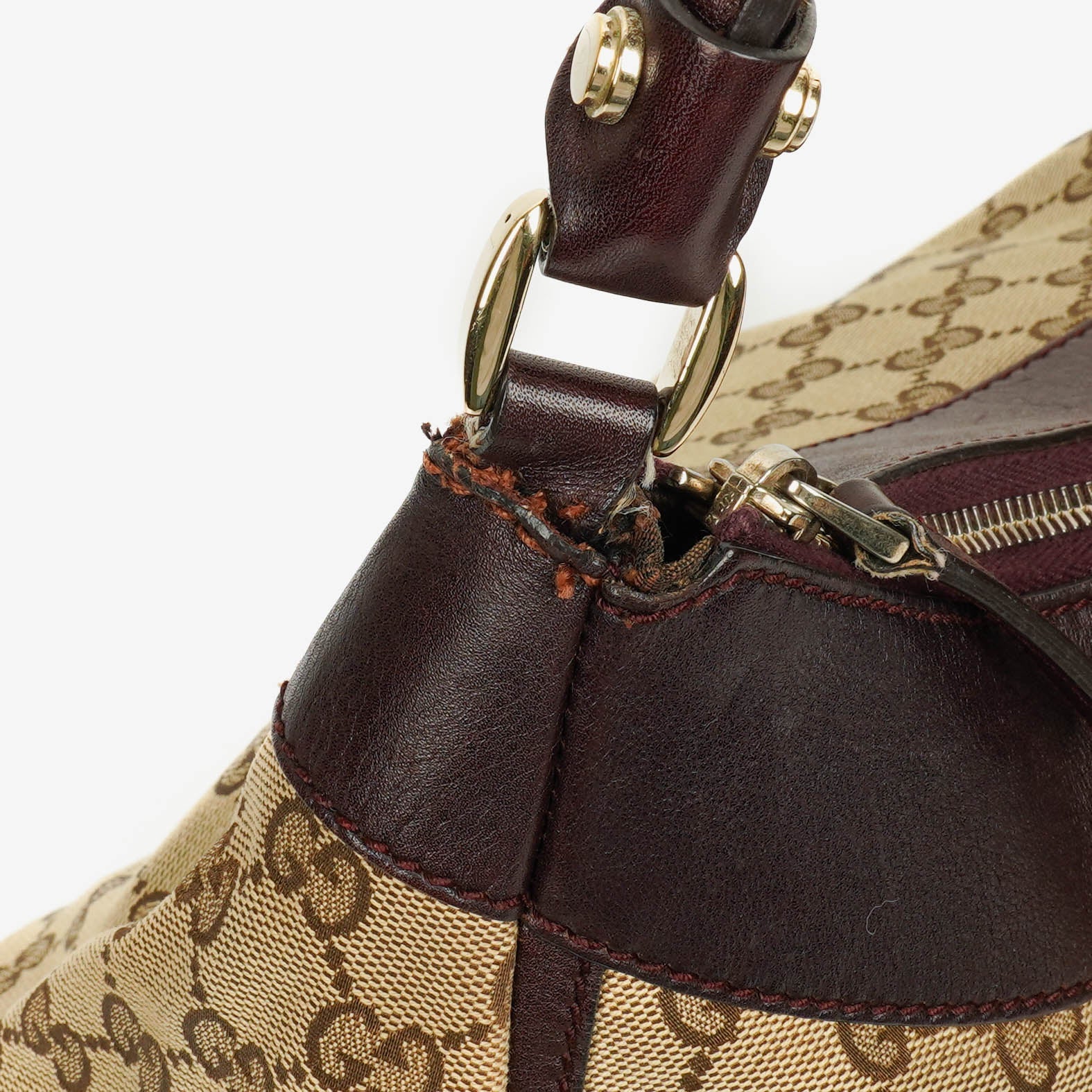 Gucci Abbey D-Ring Hobo Bag aus Monogram Canvas