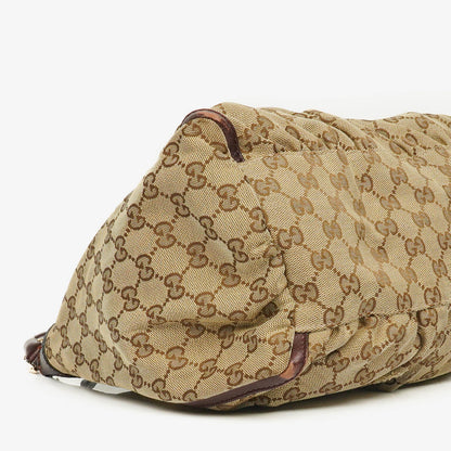 Gucci Abbey D-Ring Hobo Bag aus Monogram Canvas