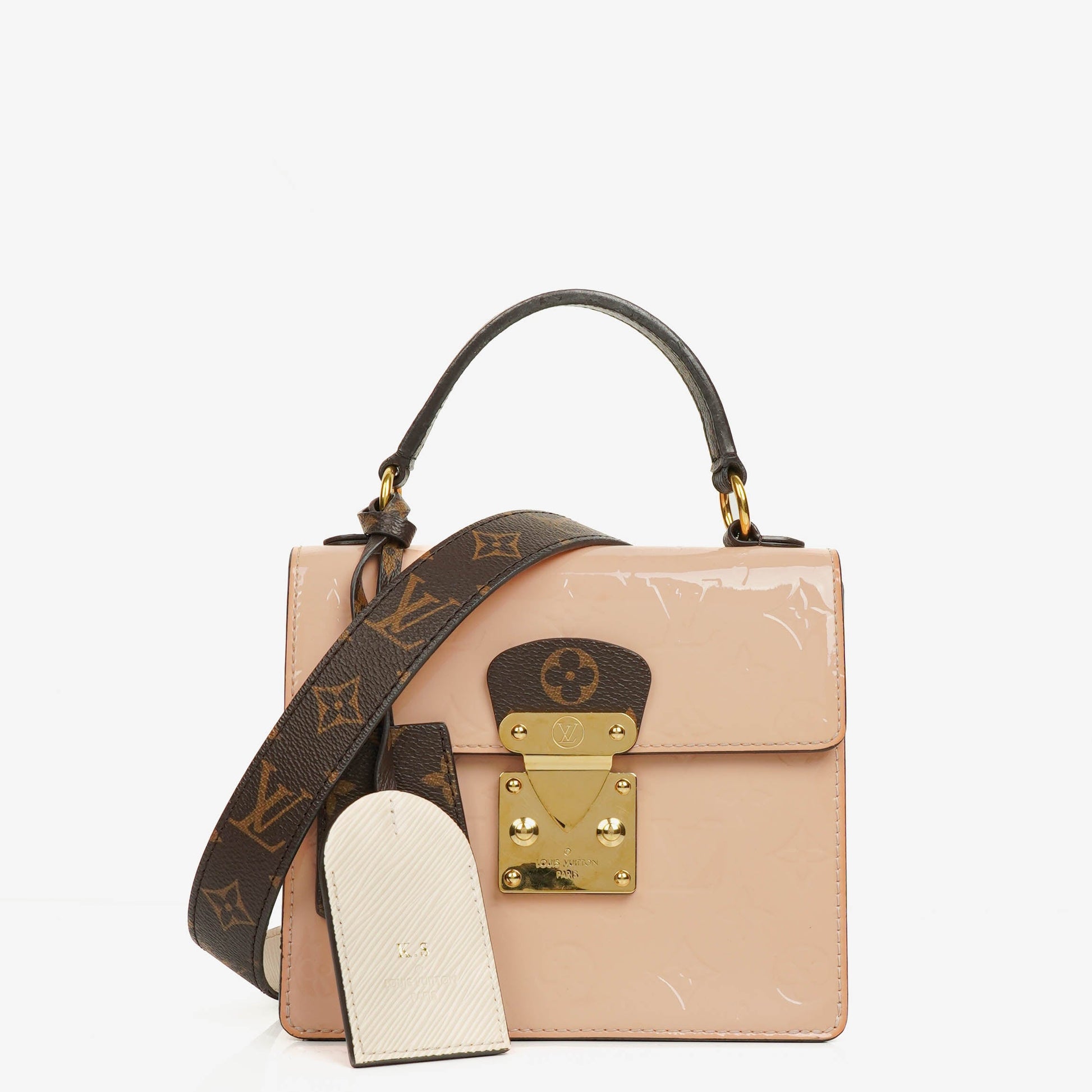Louis Vuitton Spring Street Bag in Rose Ballerine aus Vernis, Epi und Monogram