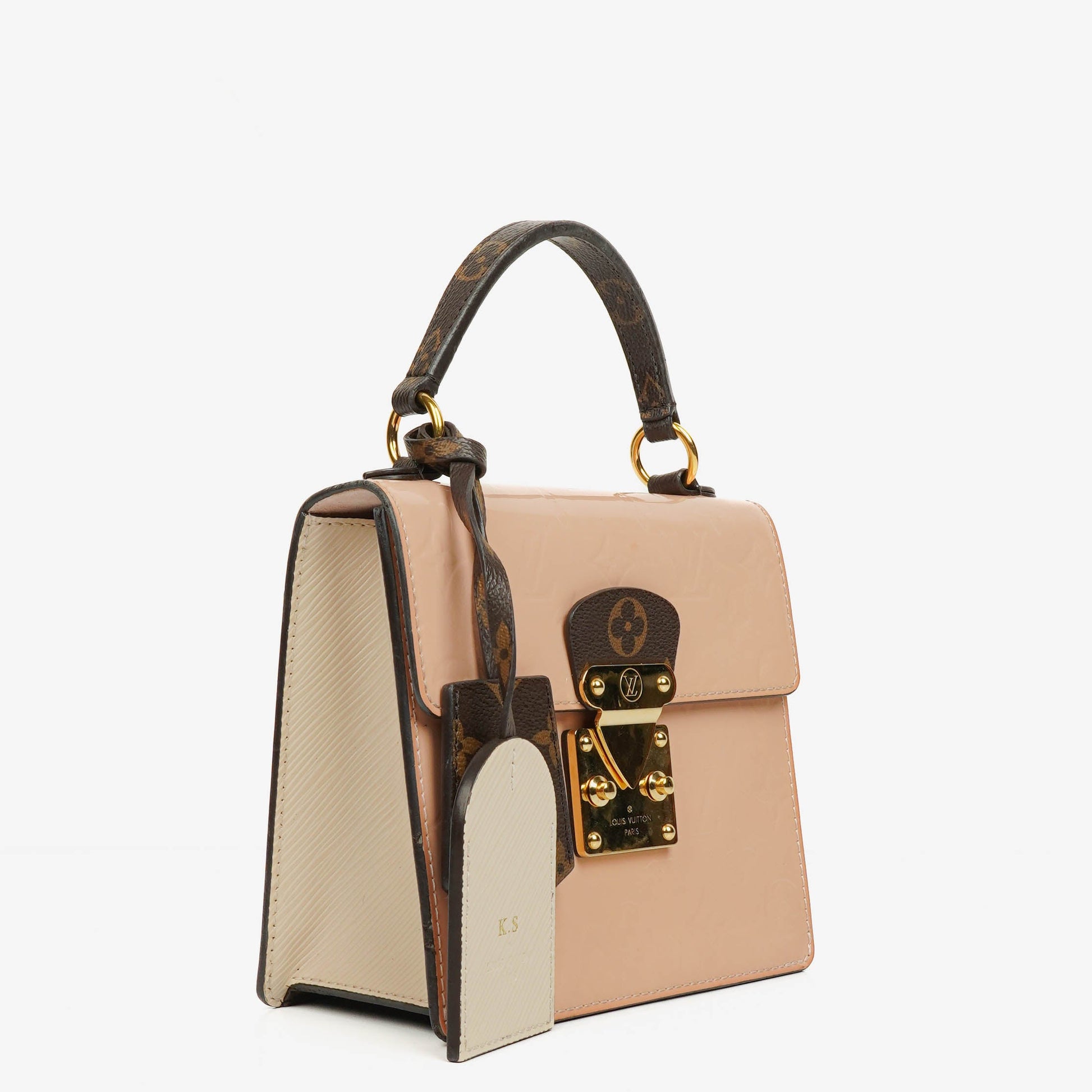 Louis Vuitton Spring Street Bag in Rose Ballerine aus Vernis, Epi und Monogram