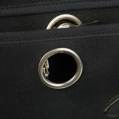 Hermès Herbag MM 2-in-1 Bag aus Canvas und schwarzem Vache Hunter