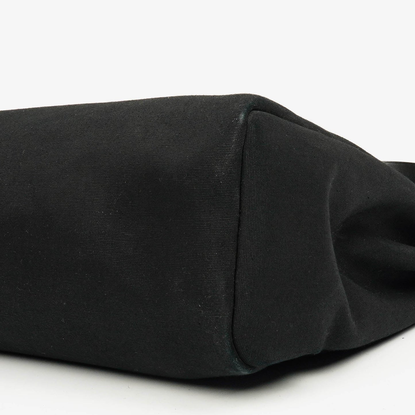 Hermès Herbag MM 2-in-1 Bag aus Canvas und schwarzem Vache Hunter