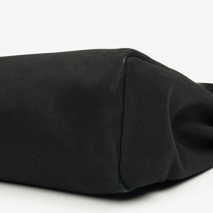 Hermès Herbag MM 2-in-1 Bag aus Canvas und schwarzem Vache Hunter
