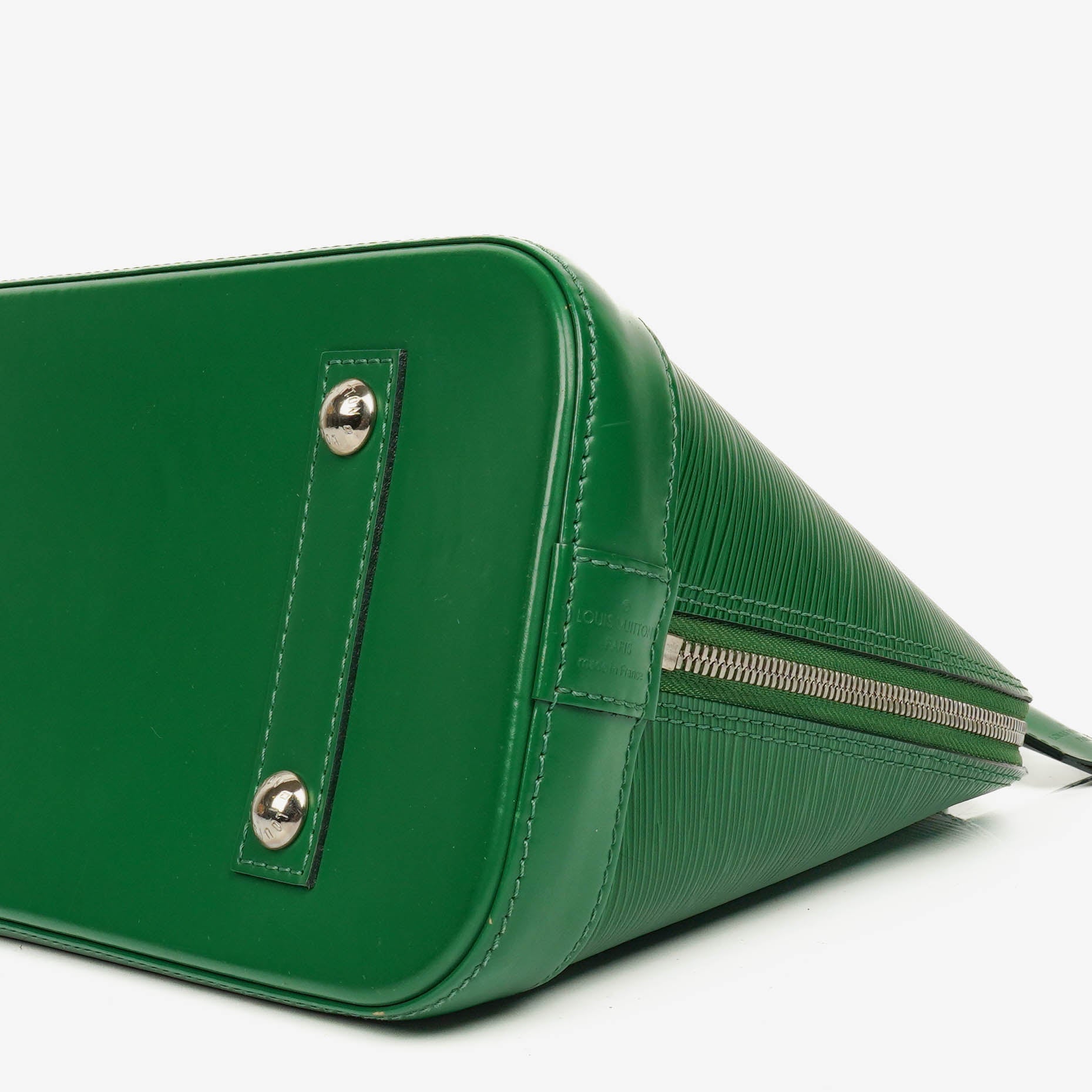 Louis Vuitton Alma PM Handtasche aus grünem Epi-Leder