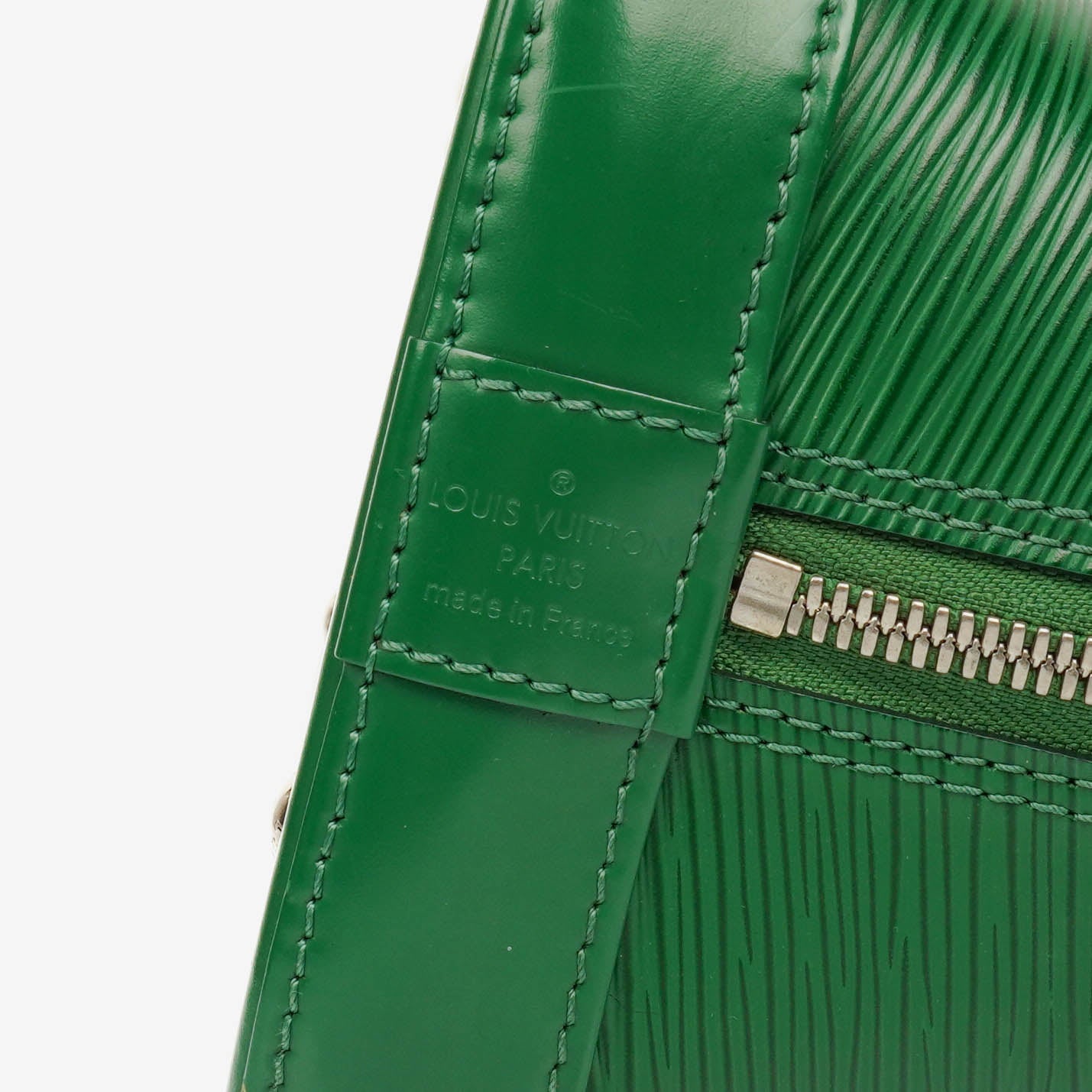 Louis Vuitton Alma PM Handtasche aus grünem Epi-Leder