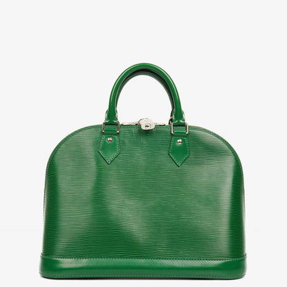 Louis Vuitton Alma PM Handtasche aus grünem Epi-Leder