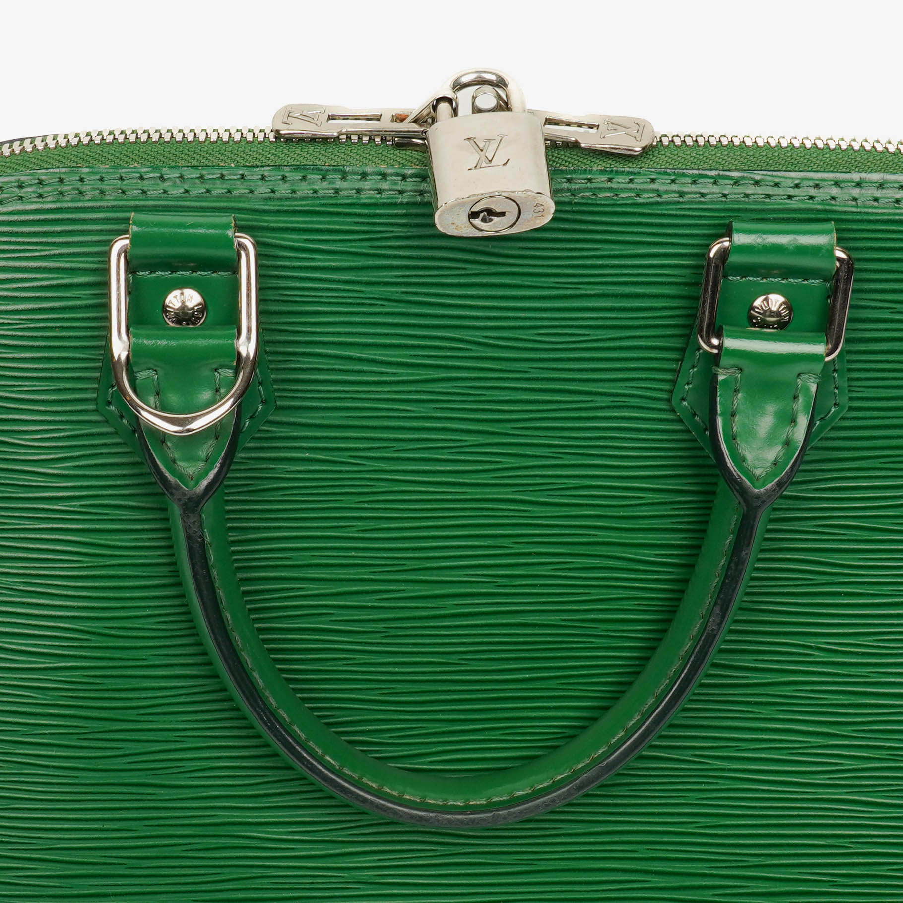 Louis Vuitton Alma PM Handtasche aus grünem Epi-Leder