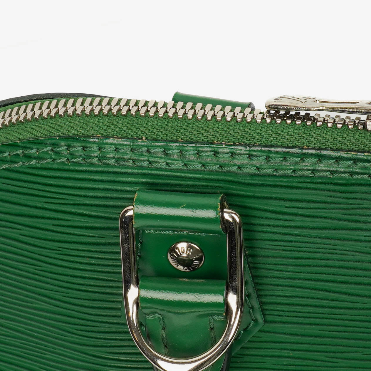 Louis Vuitton Alma PM Handtasche aus grünem Epi-Leder
