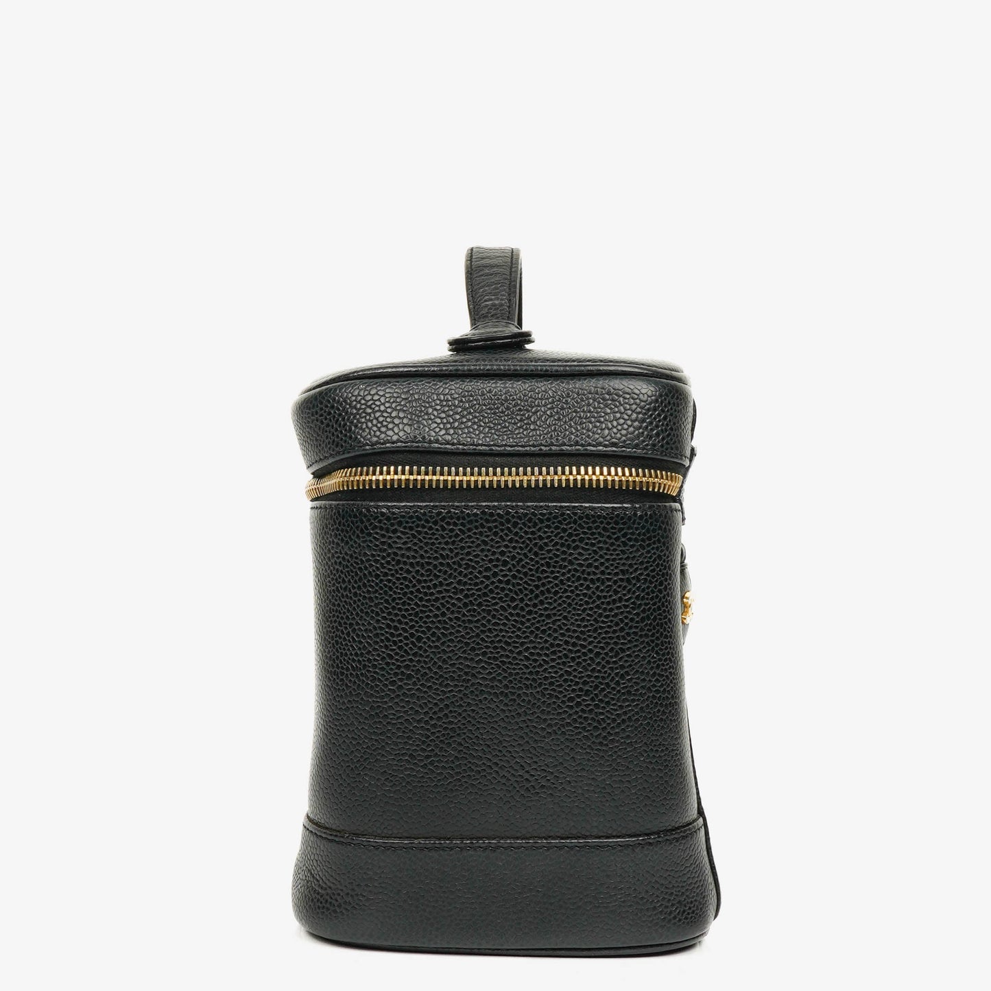 Chanel Vanity Case aus schwarzem Caviar-Leder