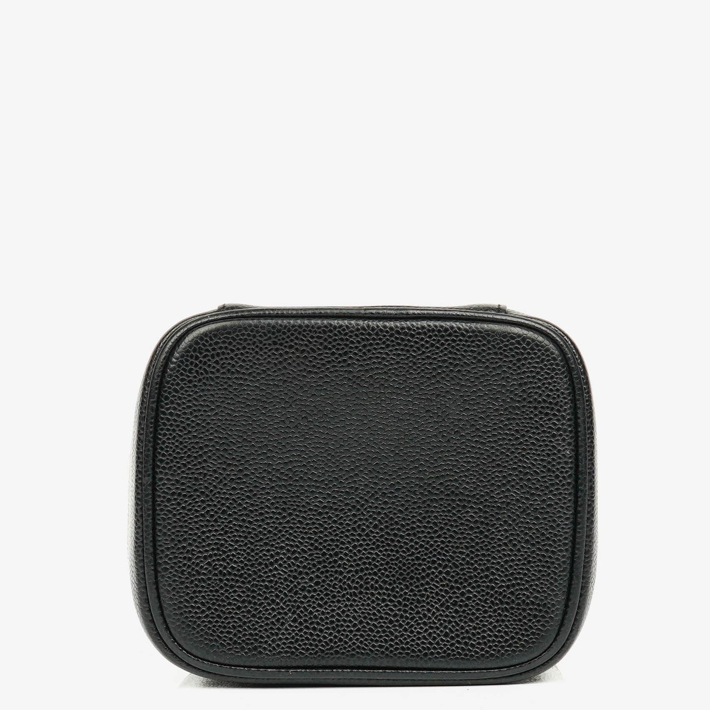 Chanel Vanity Case aus schwarzem Caviar-Leder