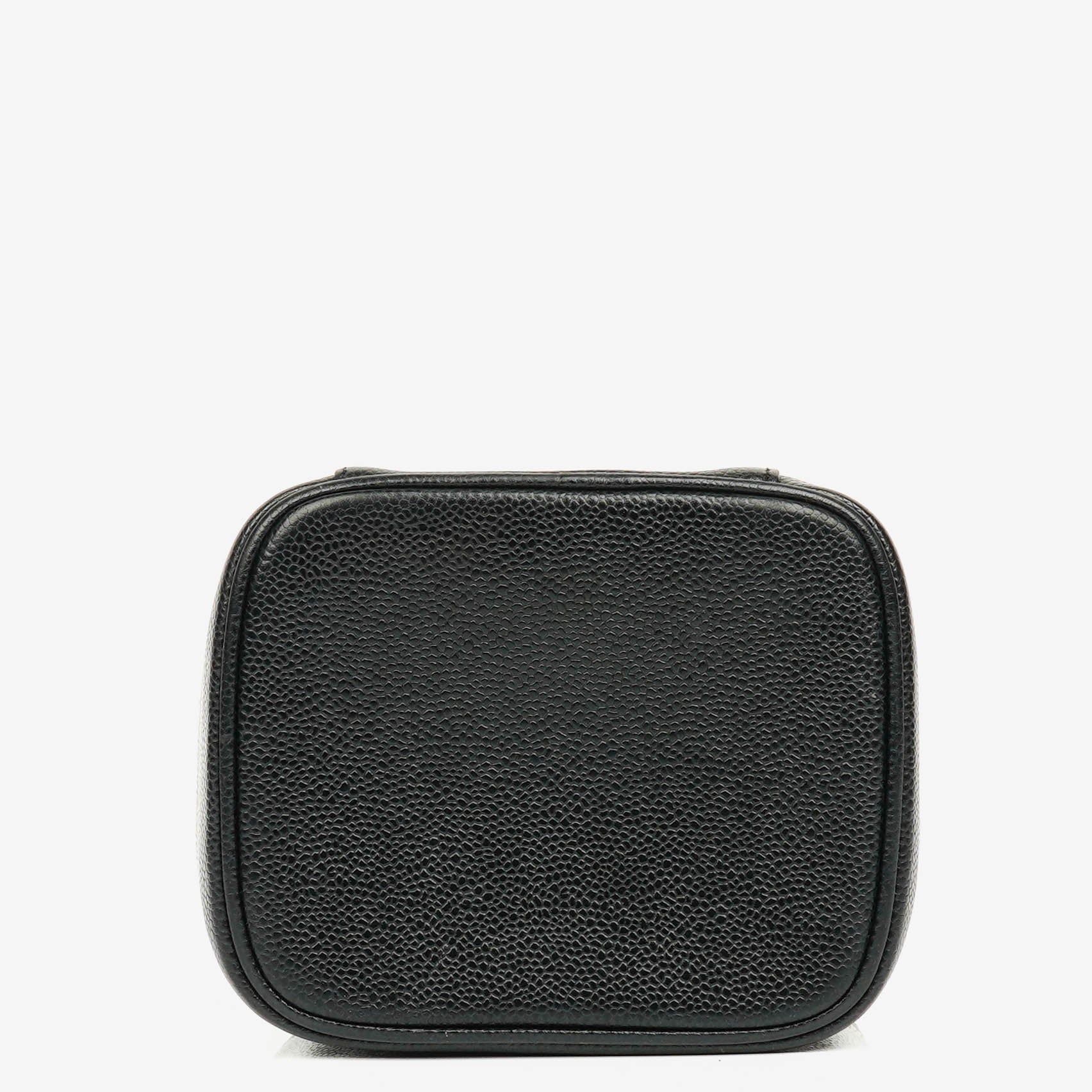 Chanel Vanity Case aus schwarzem Caviar-Leder