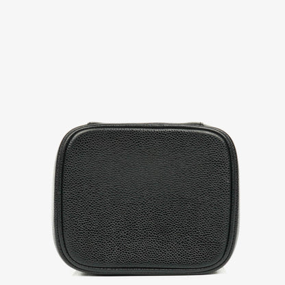 Chanel Vanity Case aus schwarzem Caviar-Leder