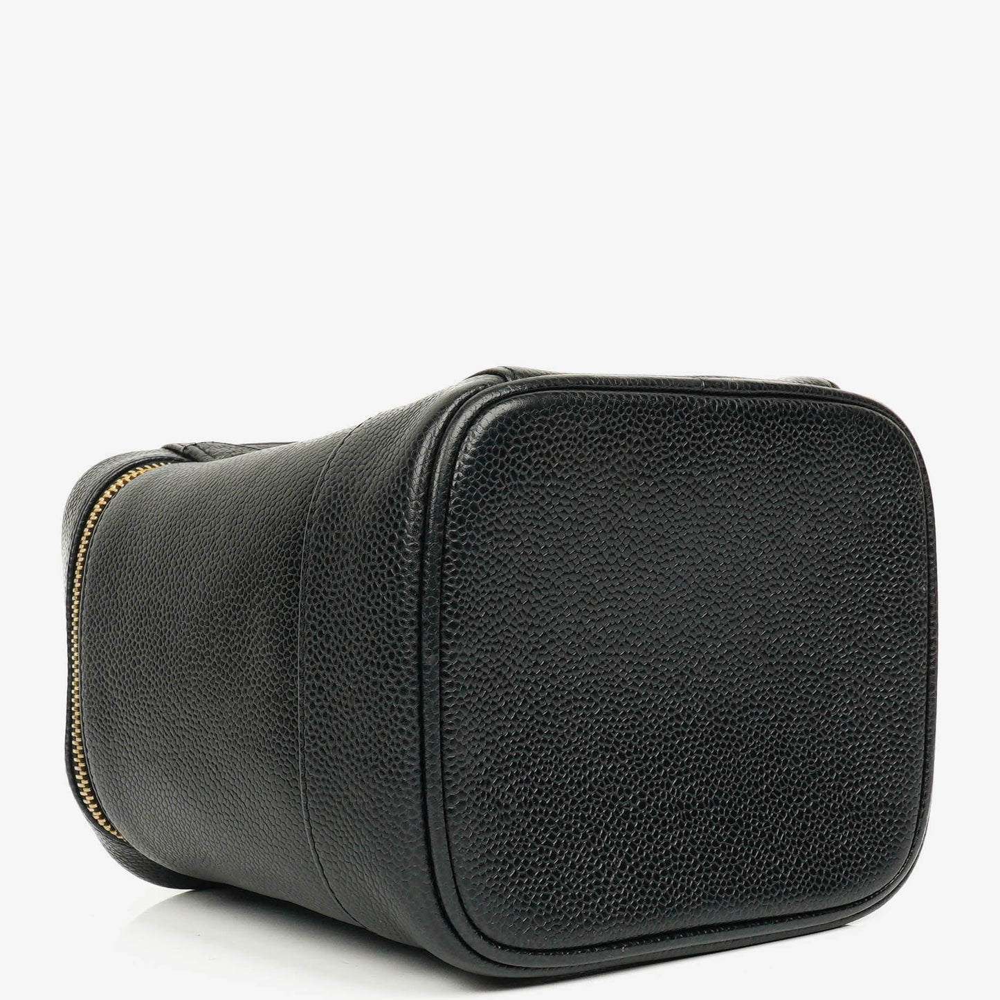 Chanel Vanity Case aus schwarzem Caviar-Leder