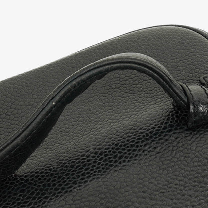 Chanel Vanity Case aus schwarzem Caviar-Leder