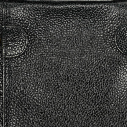 Chanel Vanity Case aus schwarzem Caviar-Leder
