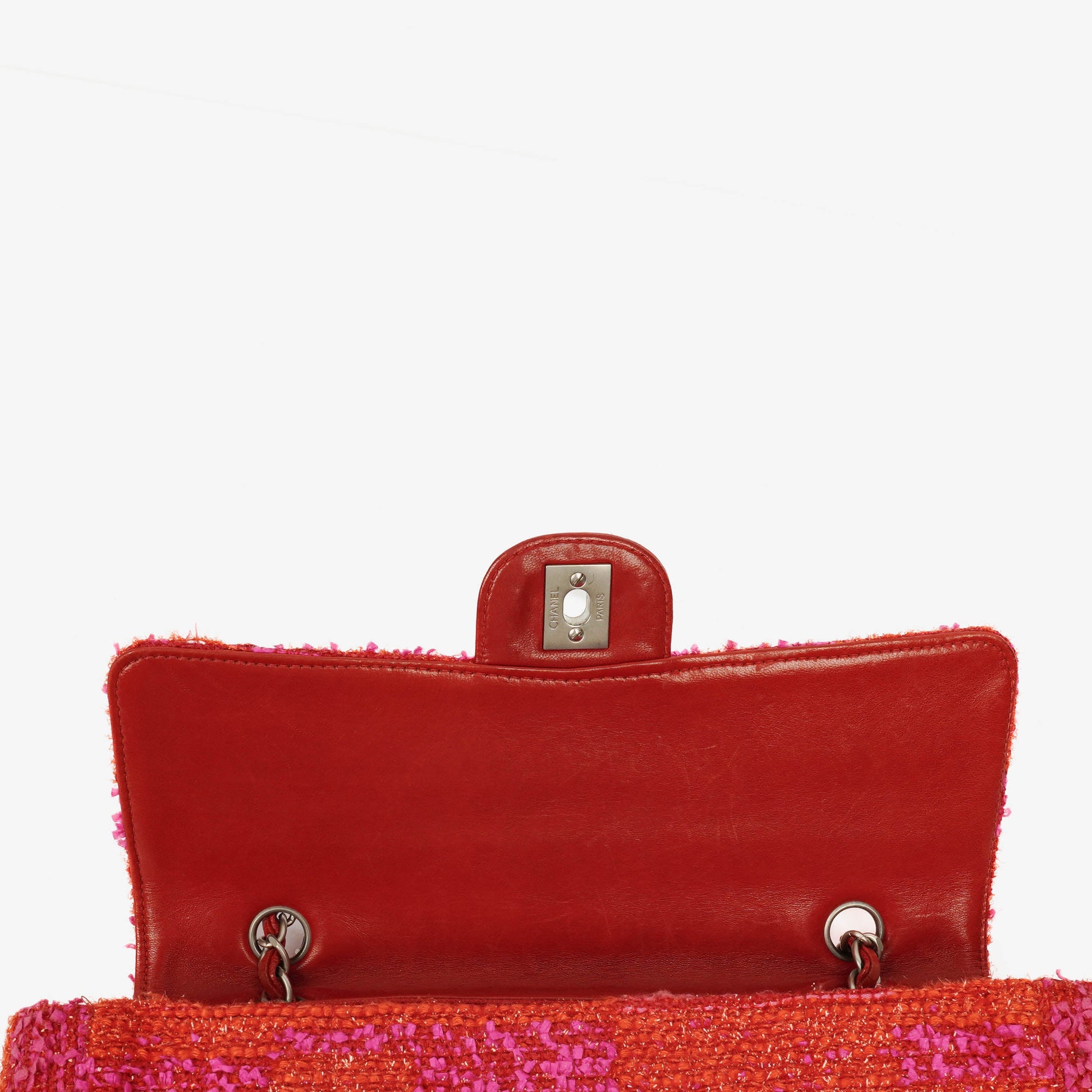 Chanel Medium Classic Single Flap Bag aus multicolor Tweed