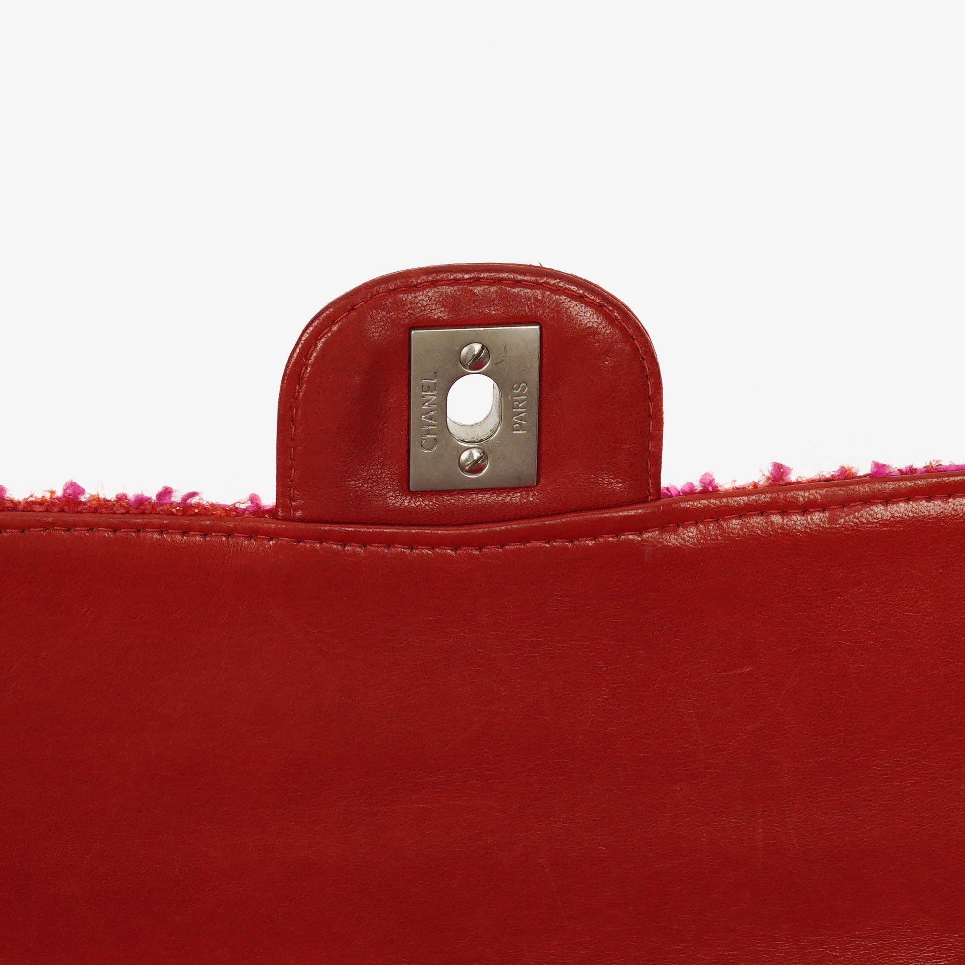 Chanel Medium Classic Single Flap Bag aus multicolor Tweed