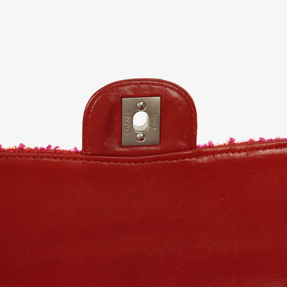 Chanel Medium Classic Single Flap Bag aus multicolor Tweed