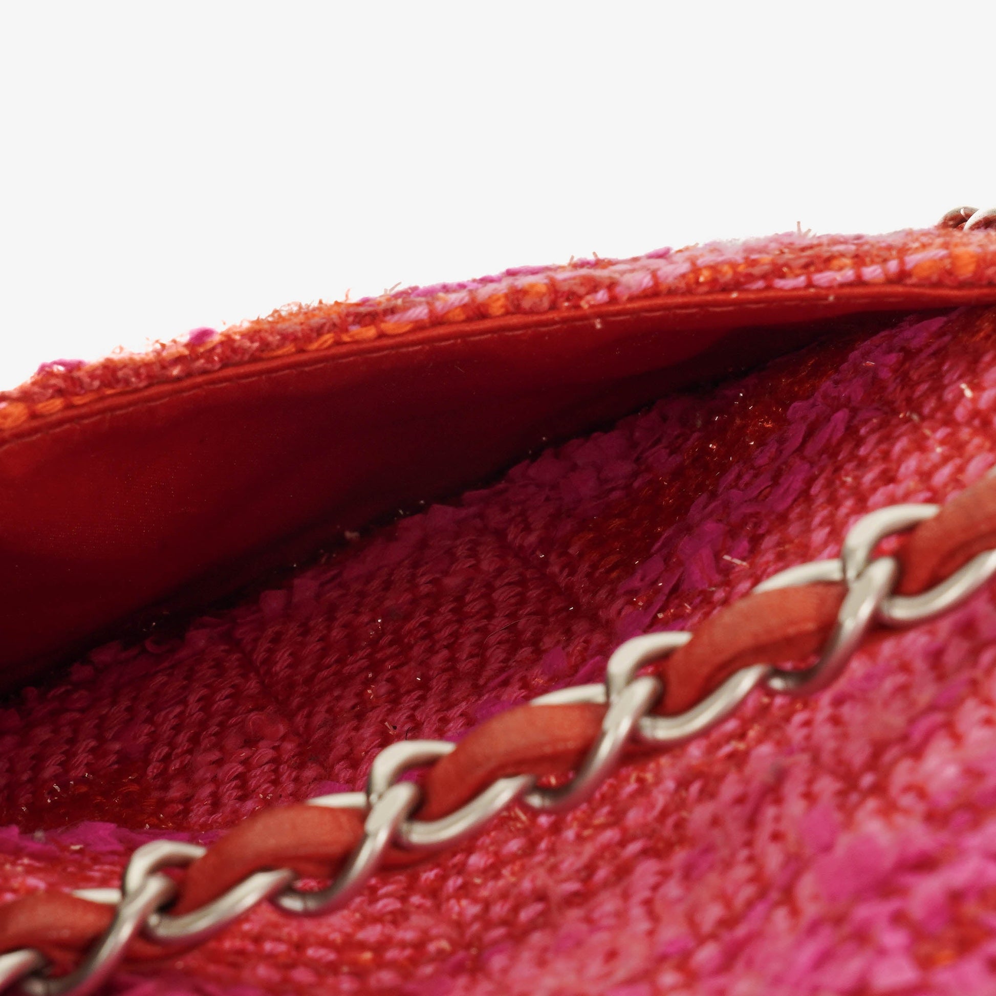 Chanel Medium Classic Single Flap Bag aus multicolor Tweed