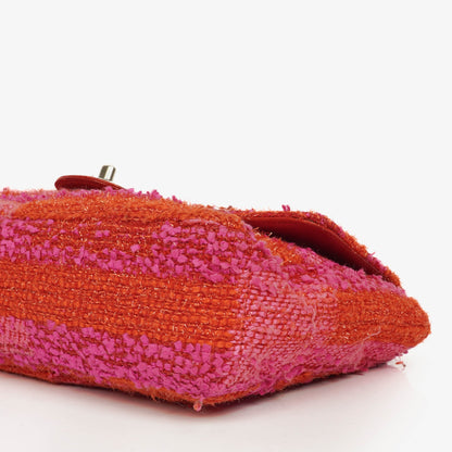 Chanel Medium Classic Single Flap Bag aus multicolor Tweed