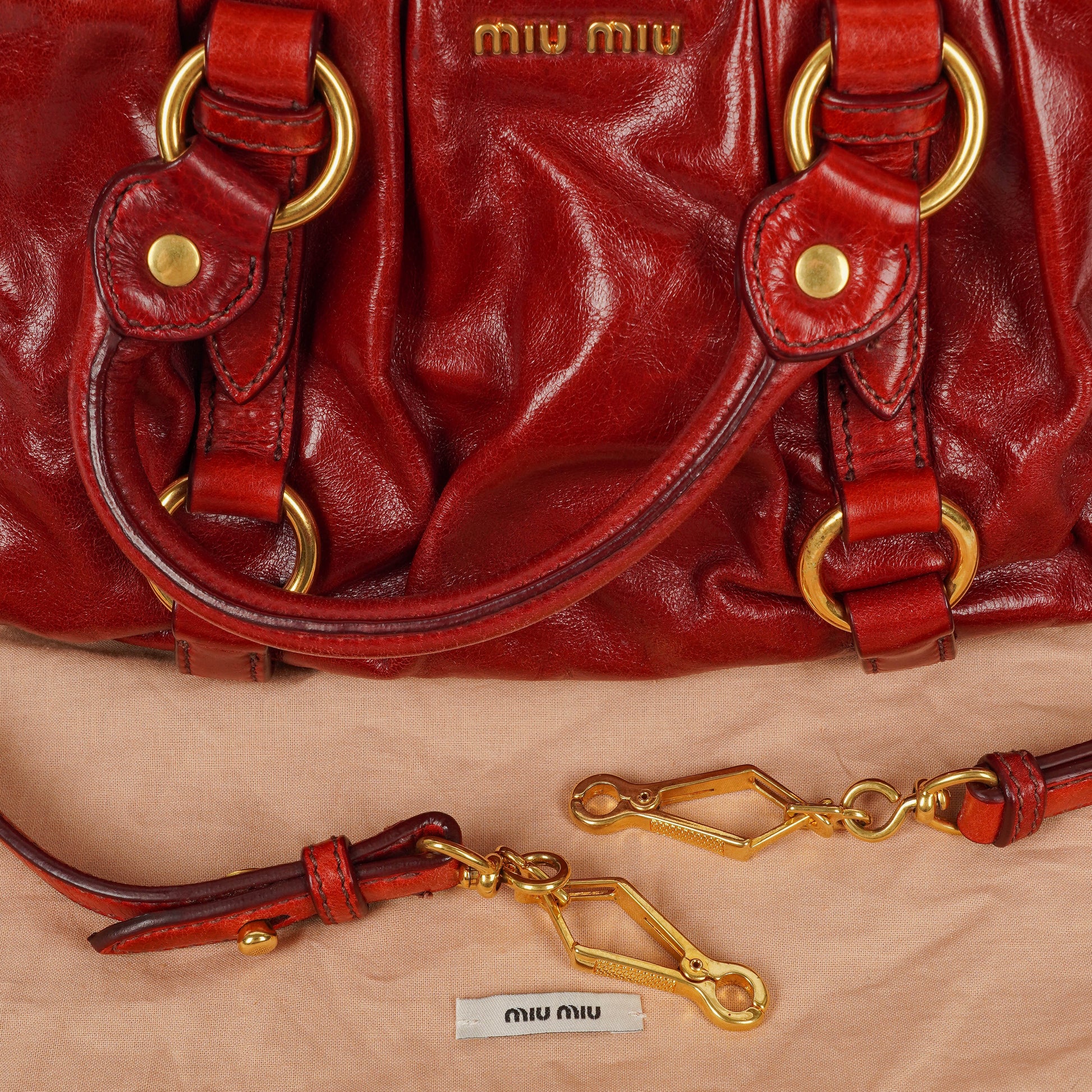 Miu Miu Vitello Satchel Tasche