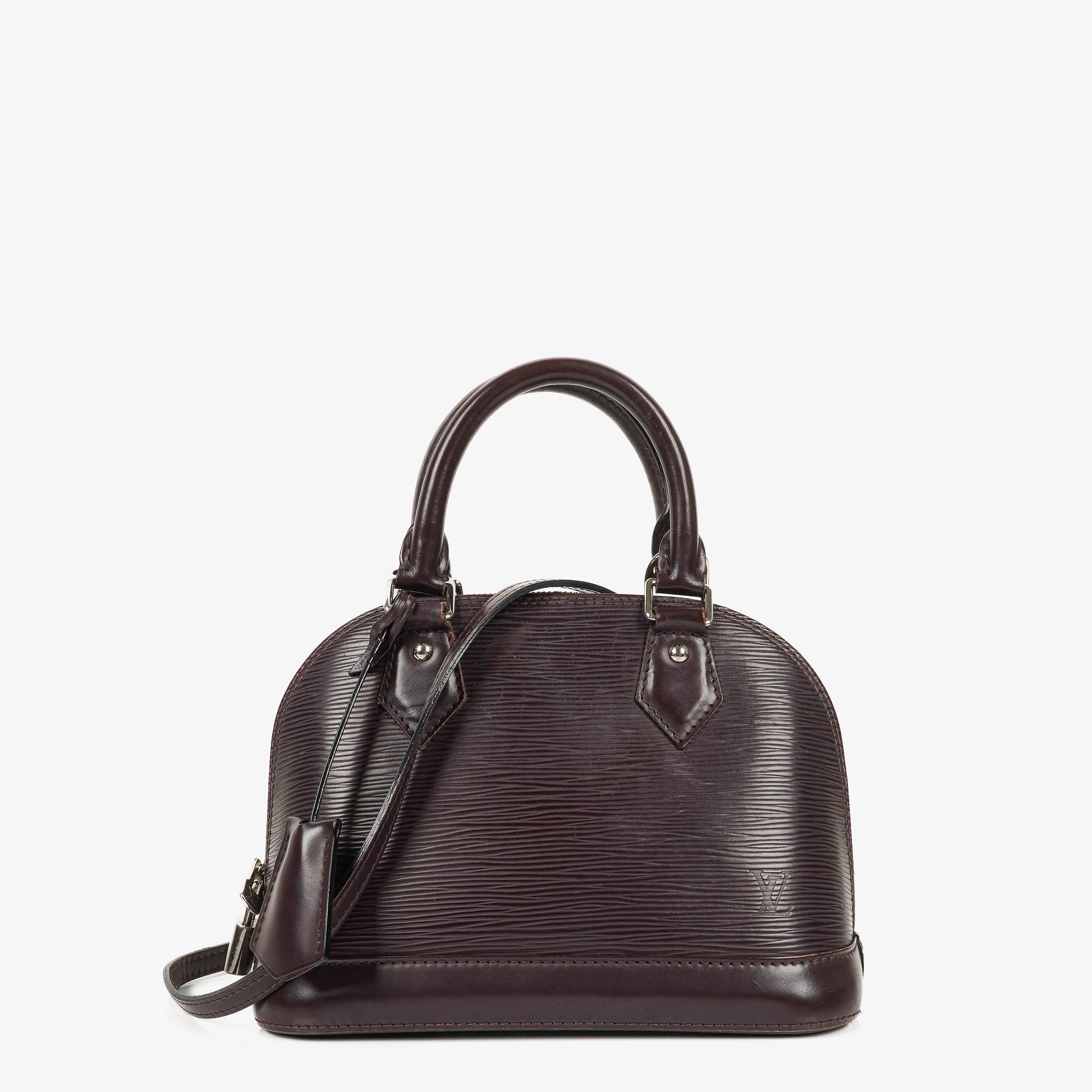 Louis Vuitton Alma BB Handtasche aus Epi Leder in Quetsche