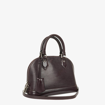 Louis Vuitton Alma BB Handtasche aus Epi Leder in Quetsche