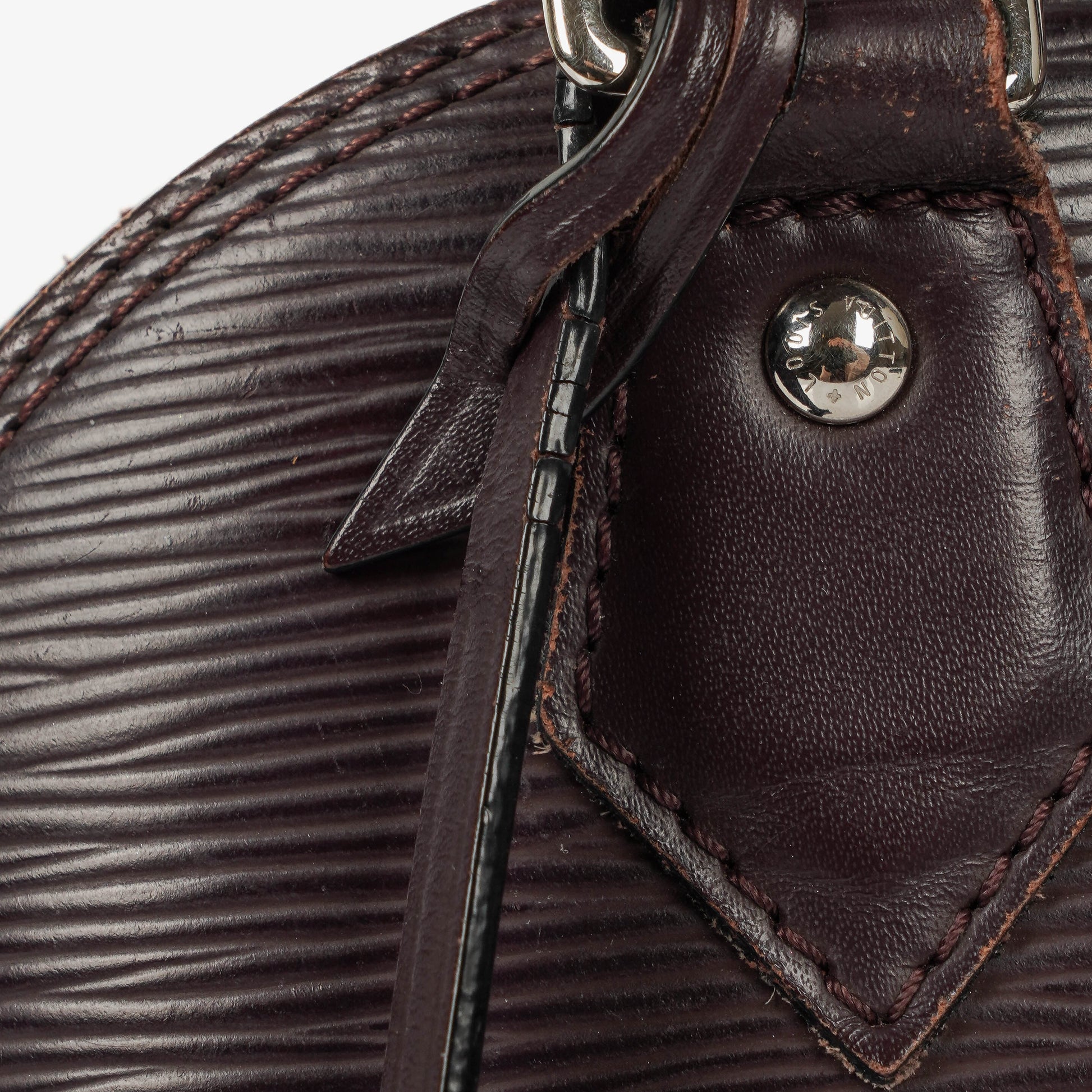 Louis Vuitton Alma BB Handtasche aus Epi Leder in Quetsche