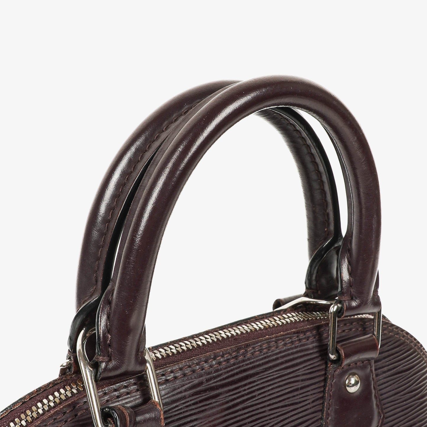 Louis Vuitton Alma BB Handtasche aus Epi Leder in Quetsche