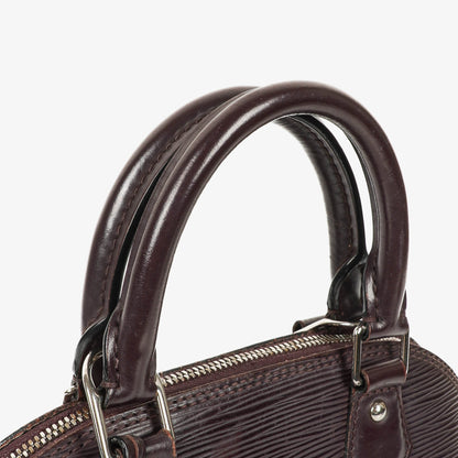 Louis Vuitton Alma BB Handtasche aus Epi Leder in Quetsche