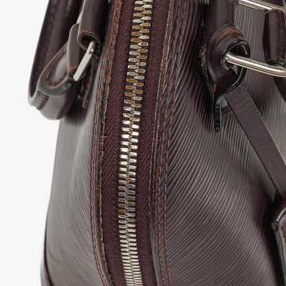 Louis Vuitton Alma BB Handtasche aus Epi Leder in Quetsche