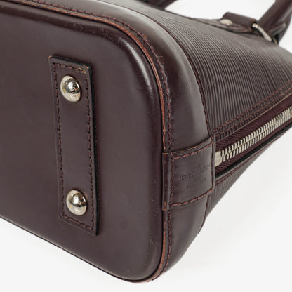 Louis Vuitton Alma BB Handtasche aus Epi Leder in Quetsche