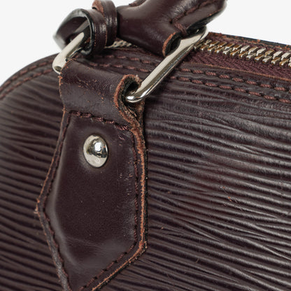 Louis Vuitton Alma BB Handtasche aus Epi Leder in Quetsche