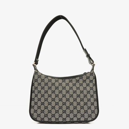 Gucci Monogram Canvas Hobo Bag