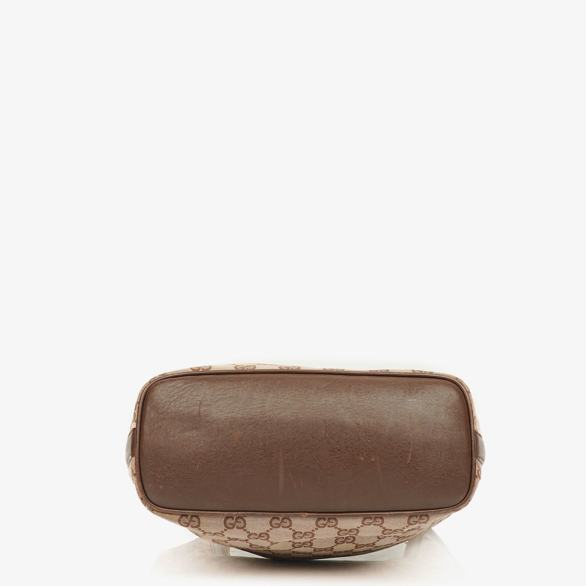 Gucci Monogram Canvas and Leather Hobo Shoulder Bag