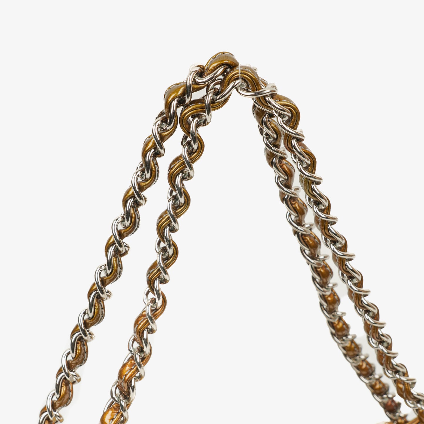 Chanel Accordion CC Flap Bag aus Lackleder