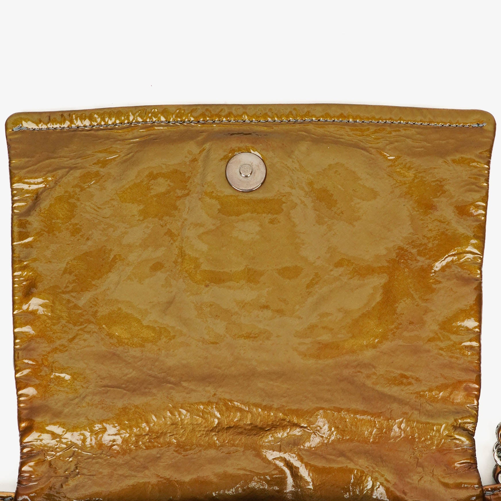 Chanel Accordion CC Flap Bag aus Lackleder