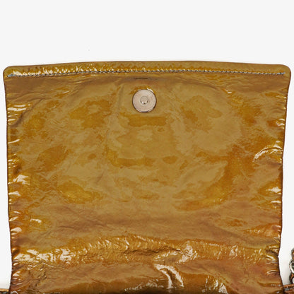 Chanel Accordion CC Flap Bag aus Lackleder