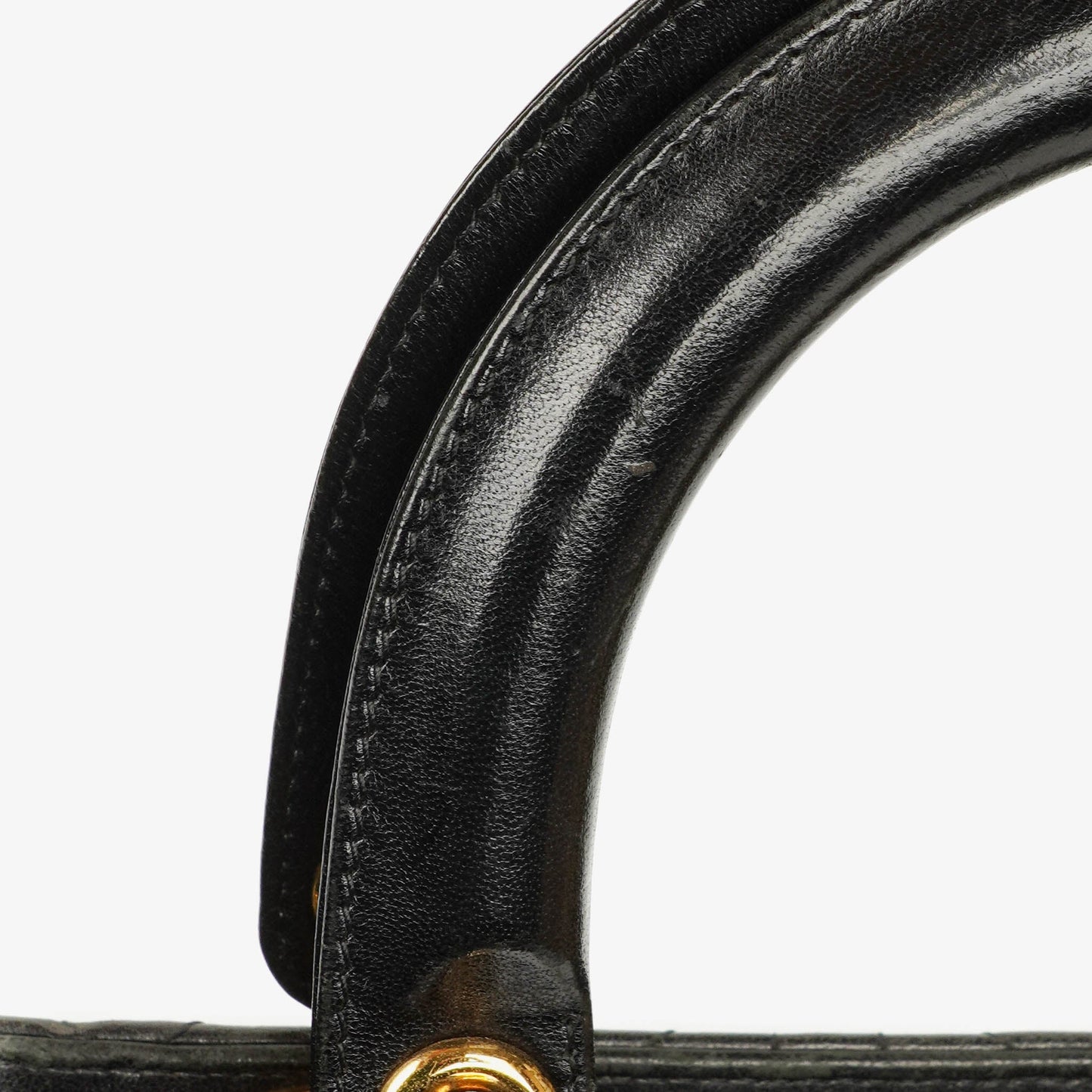 Dior Lady Dior Vintage Large Handtasche aus schwarzem Cannage Lammleder