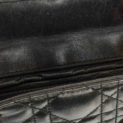 Dior Lady Dior Vintage Large Handtasche aus schwarzem Cannage Lammleder