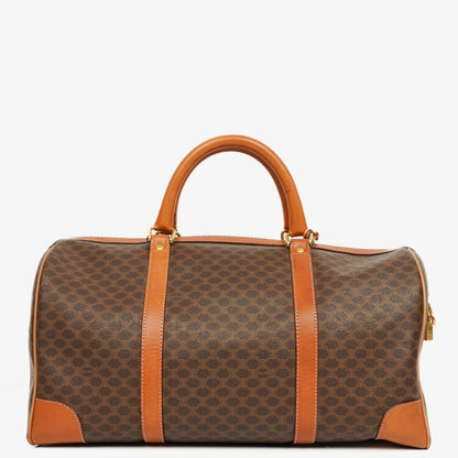 CELINE Vintage Macadam Triomphe Brown Reisetasche
