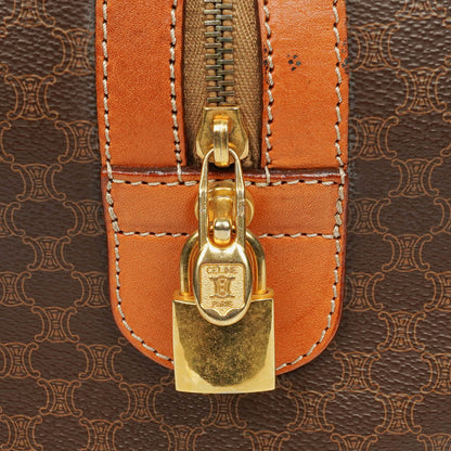 CELINE Vintage Macadam Triomphe Brown Reisetasche