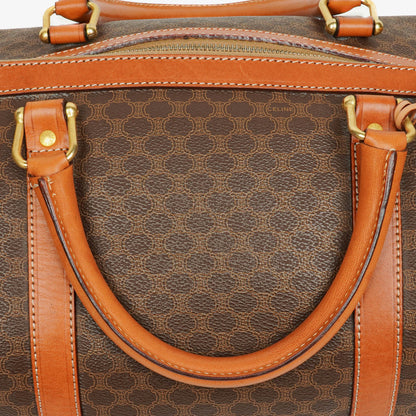 CELINE Vintage Macadam Triomphe Brown Reisetasche