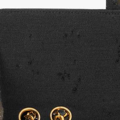 Chanel Classic Single Flap Tasche aus schwarzem Jersey und Leder, 1989-1991